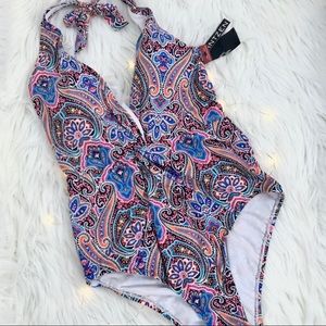 Brand new Jantzen v-neck one piece